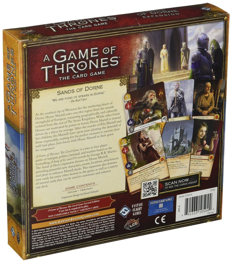 Asmodee A Game of Thrones LCG Second Edition: The Sands of Dorne Deluxe Expansion - Image 2